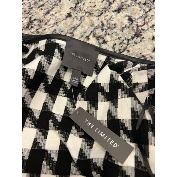 NWT Express houndstooth open front coat size 24 - Picture 4 of 6